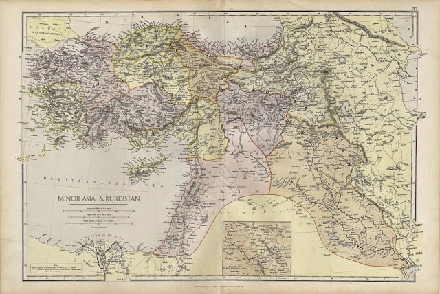 kurdistan eski harita